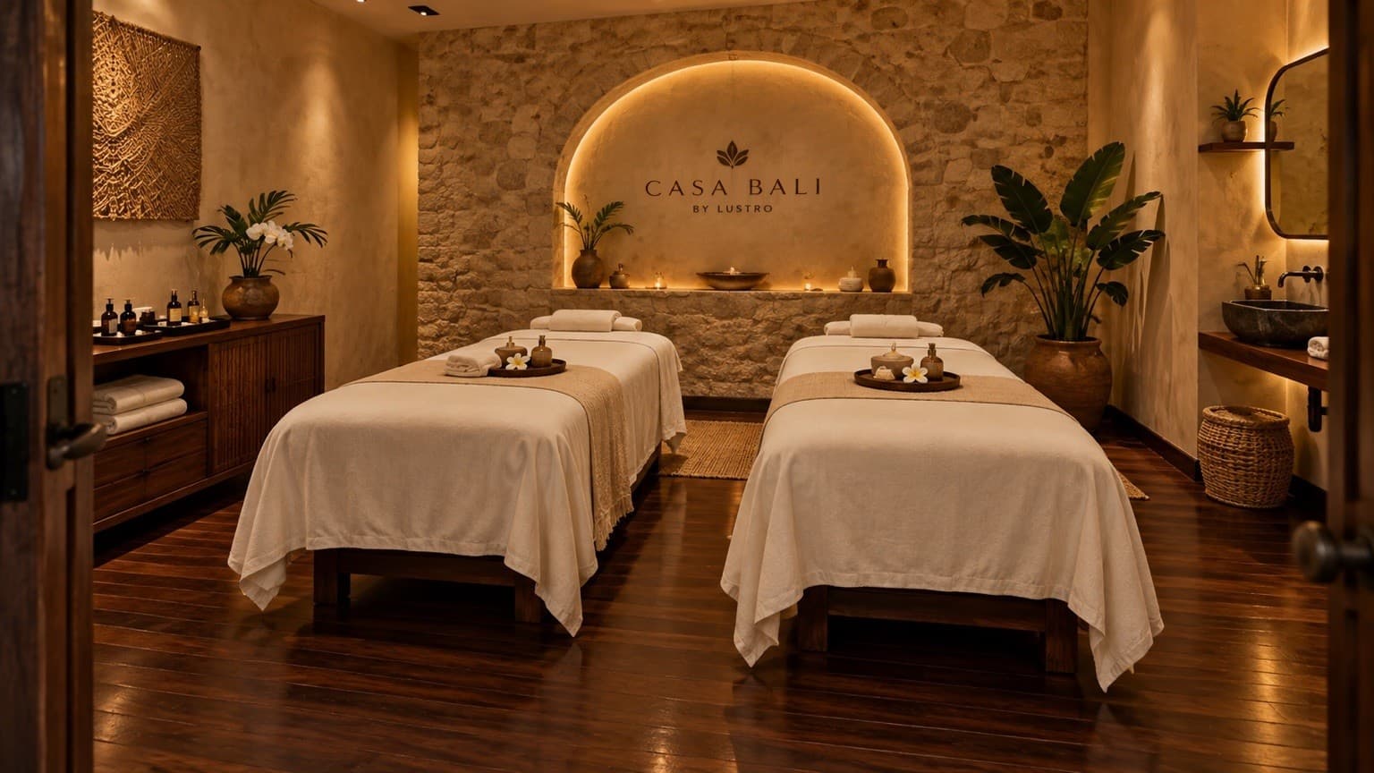 Spa treatment room